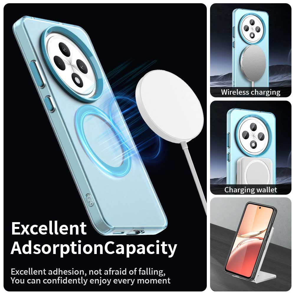 MagSafe-Hülle für Oppo Reno12 FS 5G / Reno12 FS 4G / Reno12 F 4G / Reno12 F, Techsuit, CandyCase, Blau