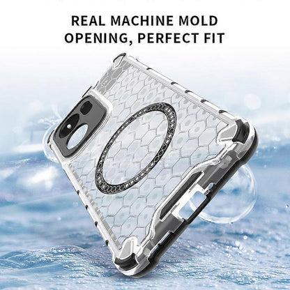 MagSafe-Hülle für Oppo Reno13 FS 5G / Reno13 F 4G / Reno13 F, Techsuit, HoneyComb Shield, Schwarz