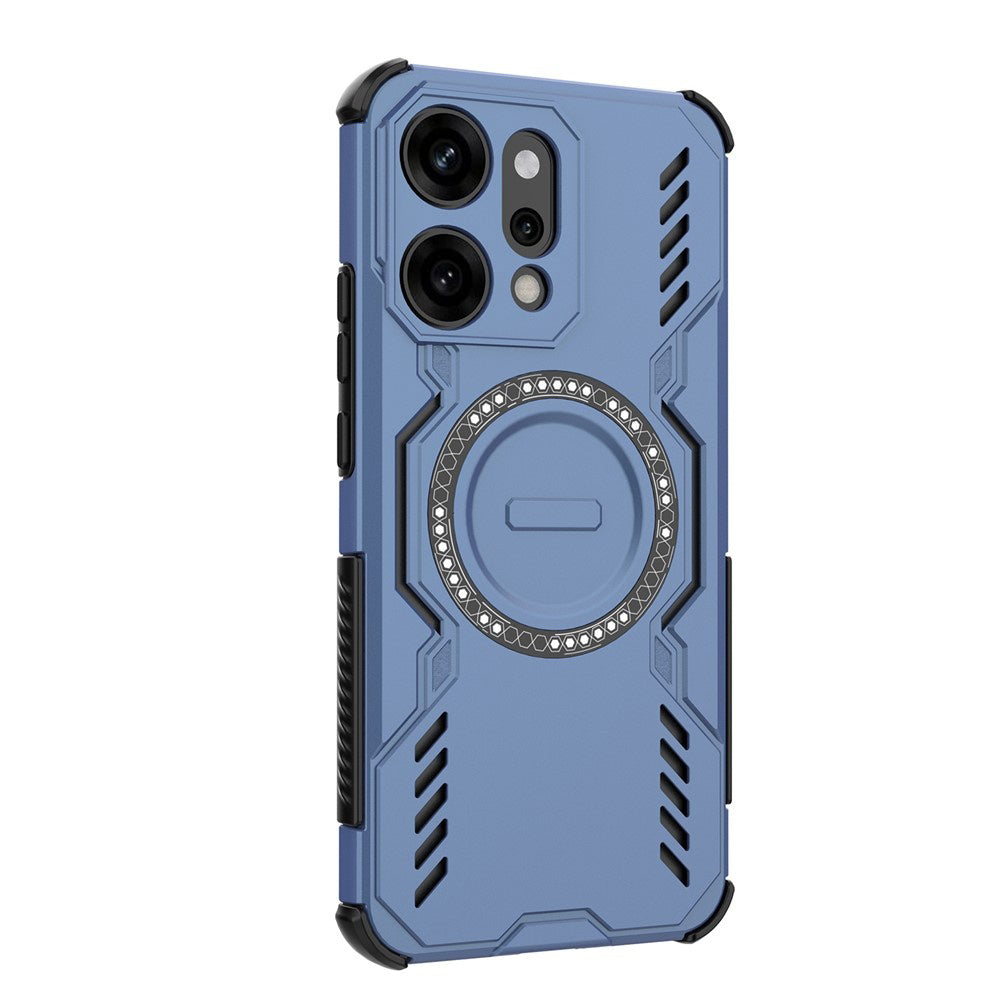 MagSafe-Hülle für Oppo Reno14 Pro, Techsuit, ArmorMag, Blau