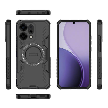 MagSafe-Hülle für Oppo Reno14, Techsuit, ArmorMag, Schwarz