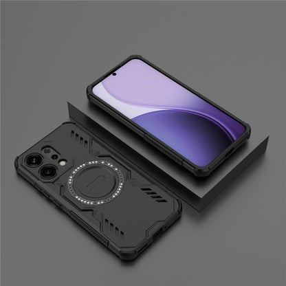 MagSafe-Hülle für Oppo Reno14, Techsuit, ArmorMag, Schwarz