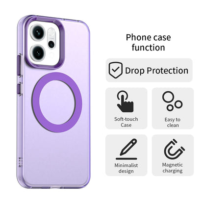 MagSafe Hülle für Oppo Reno14, Techsuit, CandyCase, Lila