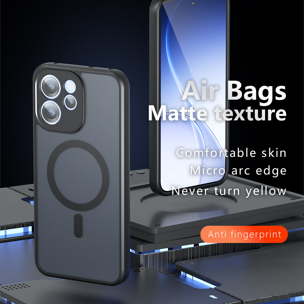 MagSafe-Hülle für Oppo Reno15 FS / Reno15 F, Techsuit, PureFrost, Satin Schwarz