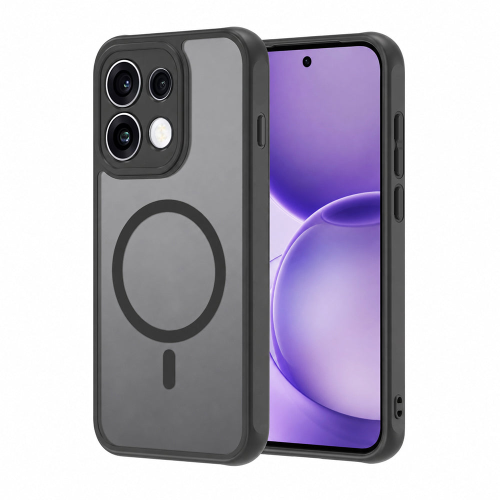 MagSafe-Hülle für Oppo Reno16 F / Reno16 FS, Techsuit, HaloFrost II, Schwarz