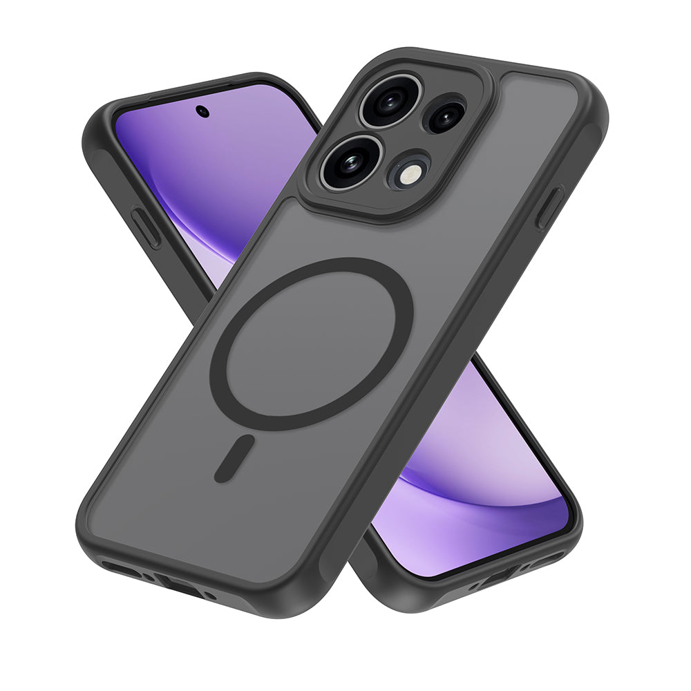 MagSafe-Hülle für Oppo Reno16 F / Reno16 FS, Techsuit, HaloFrost II, Schwarz