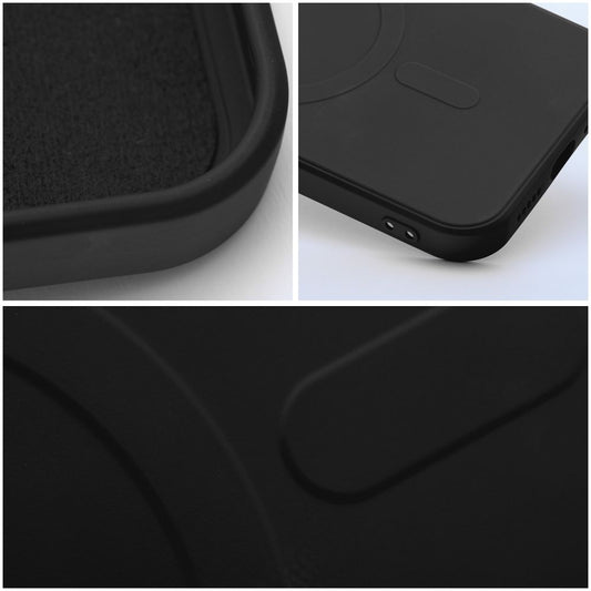 MagSafe-Hülle für Samsung Galaxy A36 A366, OEM, Silicone Mag, Schwarz