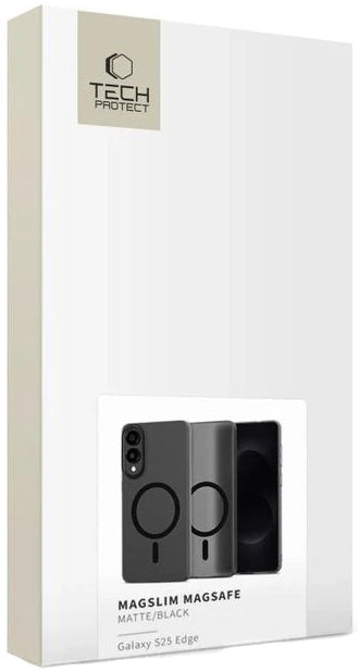MagSafe Hülle für Samsung Galaxy S25 Edge S937, Tech-Protect, MagSlim, Schwarz
