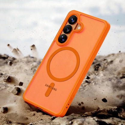 MagSafe Hülle für Samsung Galaxy S26 S942, Tech-Protect, Magmat, Mattes Orange