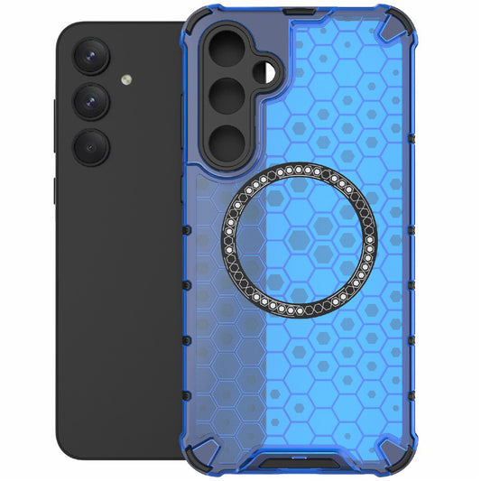MagSafe-Hülle für Samsung Galaxy A26 A266, Techsuit, HoneyComb Shield, Blau