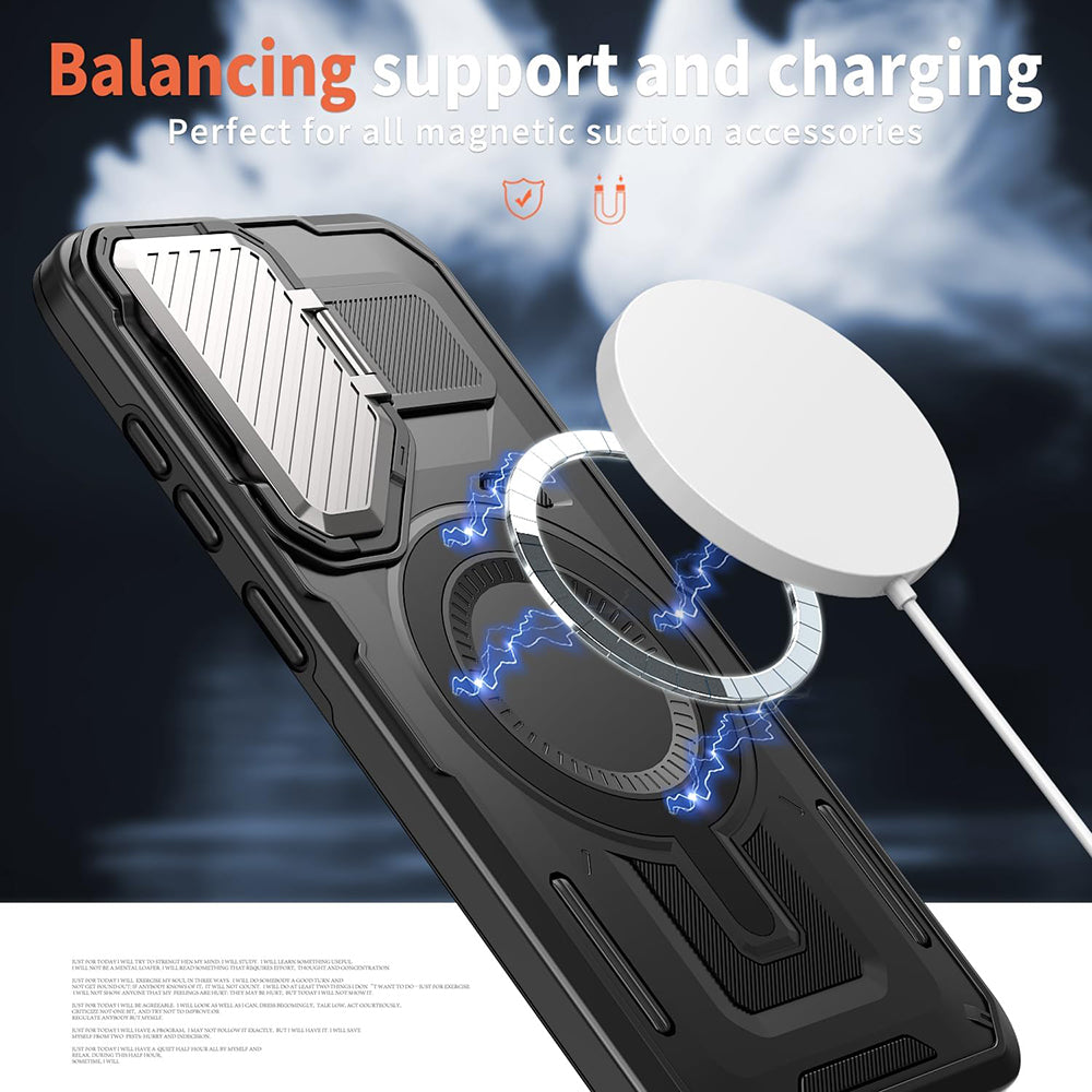 MagSafe-Hülle für Samsung Galaxy A05 A055, Techsuit, CamVault, Schwarz