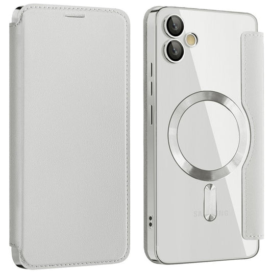 MagSafe-Hülle für Samsung Galaxy A05 A055, Techsuit, SmartMag Book, Grau