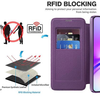 MagSafe Case for Samsung Galaxy A05 A055, Techsuit, SmartMag Book, Purple