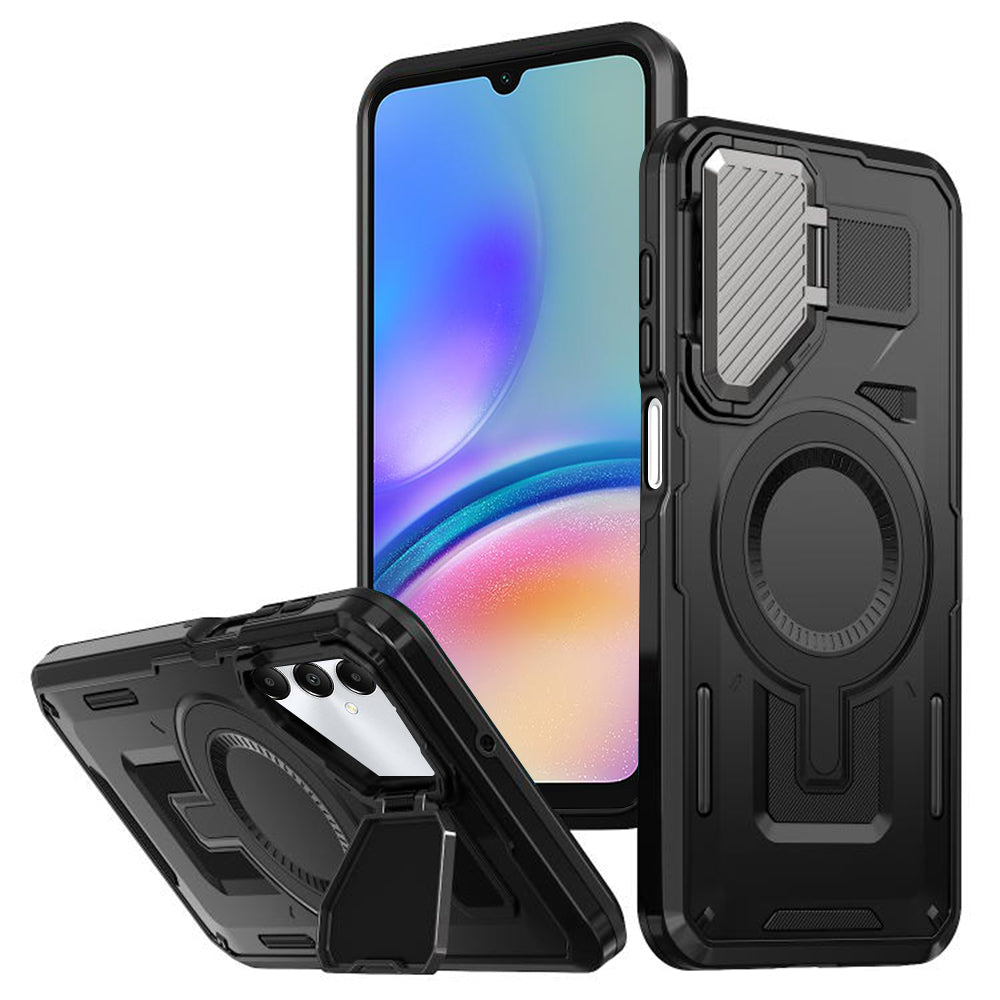 MagSafe-Hülle für Samsung Galaxy A05s A057, Techsuit, CamVault, Schwarz