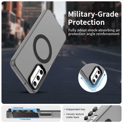 MagSafe-Hülle für Samsung Galaxy A05s A057, Techsuit, CandyCase, Schwarz