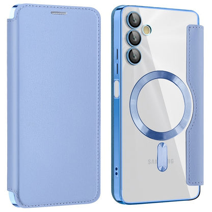 MagSafe-Hülle für Samsung Galaxy A05s A057, Techsuit, SmartMag Book, Blau