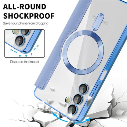 MagSafe-Hülle für Samsung Galaxy A05s A057, Techsuit, SmartMag Book, Blau