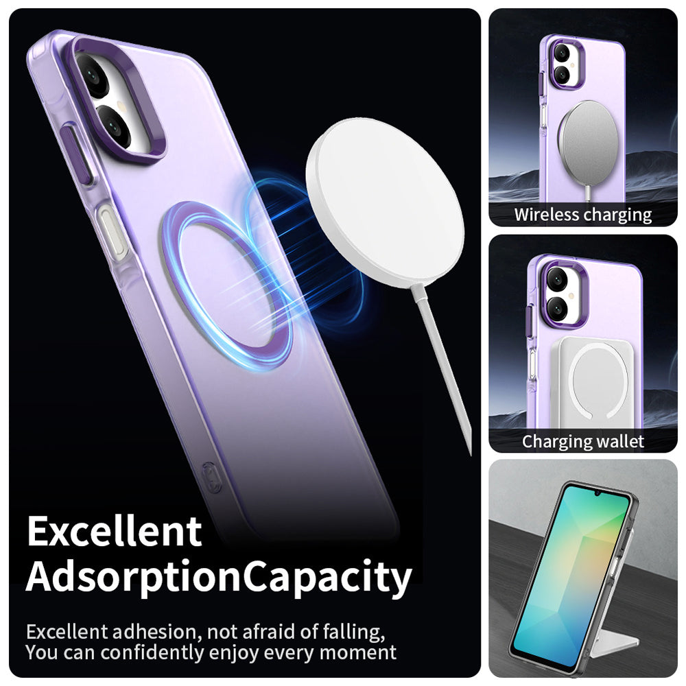 MagSafe-Hülle für Samsung Galaxy A06 A065, Techsuit, CandyCase, Lila