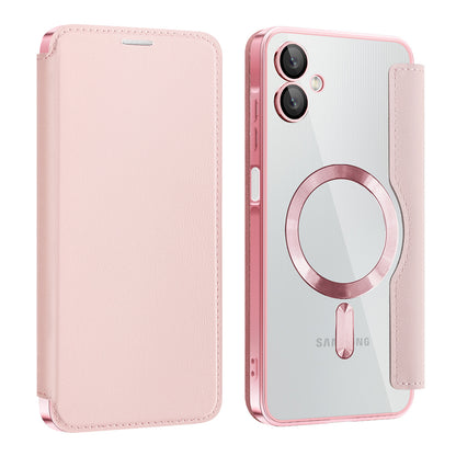 MagSafe-Hülle für Samsung Galaxy A06 A065, Techsuit, SmartMag Book, Rosa