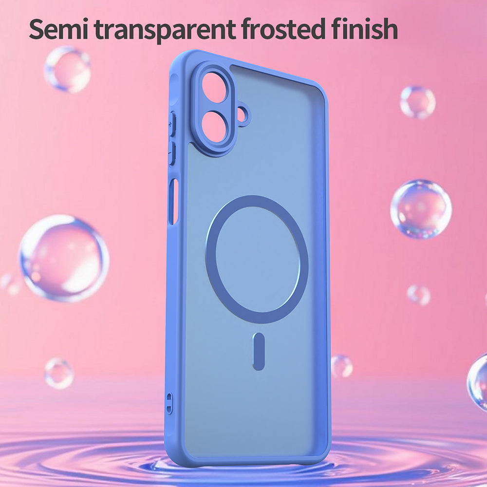 MagSafe Hülle für Samsung Galaxy A07 4G A075, Techsuit, HaloFrost II, Blau