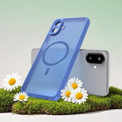 MagSafe Hülle für Samsung Galaxy A07 4G A075, Techsuit, HaloFrost II, Blau