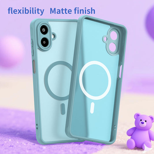 MagSafe Hülle für Samsung Galaxy A07 4G A075, Techsuit, HaloFrost II, Hellgrün