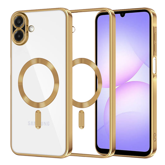 MagSafe-Hülle für Samsung Galaxy A07 4G A075, Techsuit, Luxury Crystal, Gold