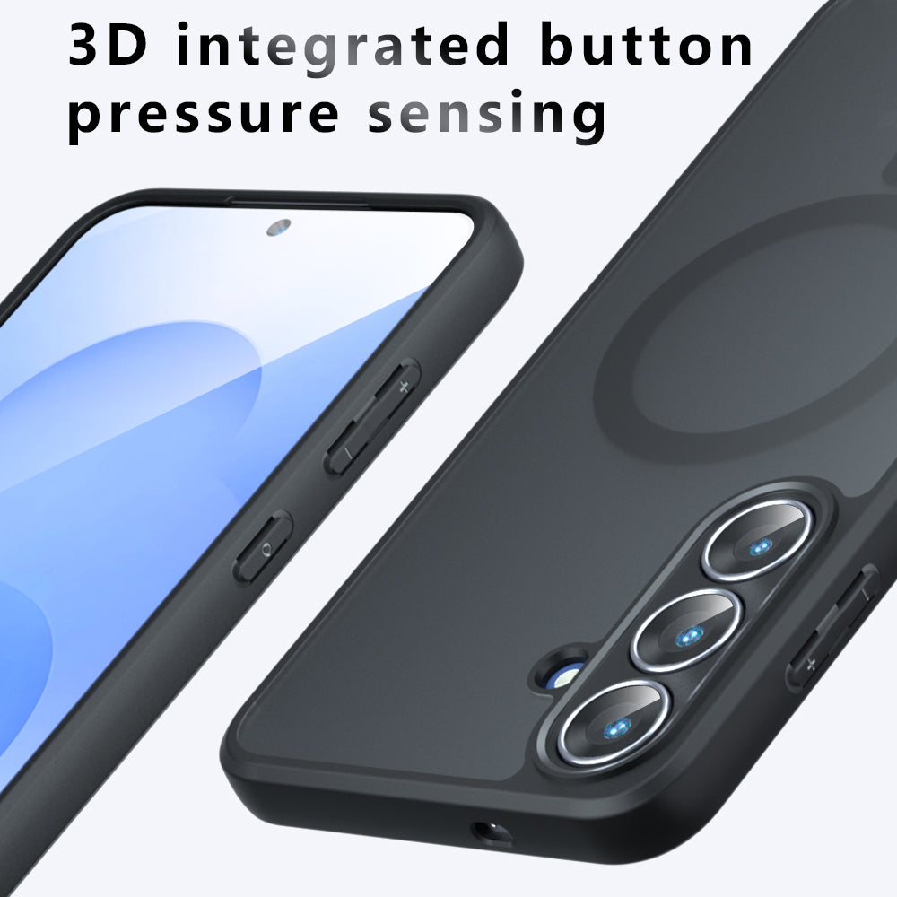 MagSafe Hülle für Samsung Galaxy A07 4G A075, Techsuit, PureFrost, Satinschwarz