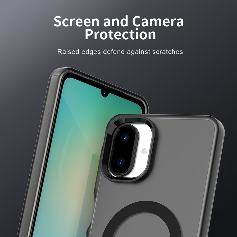 MagSafe-Hülle für Samsung Galaxy A07 4G A075, Techsuit, CandyCase, Schwarz