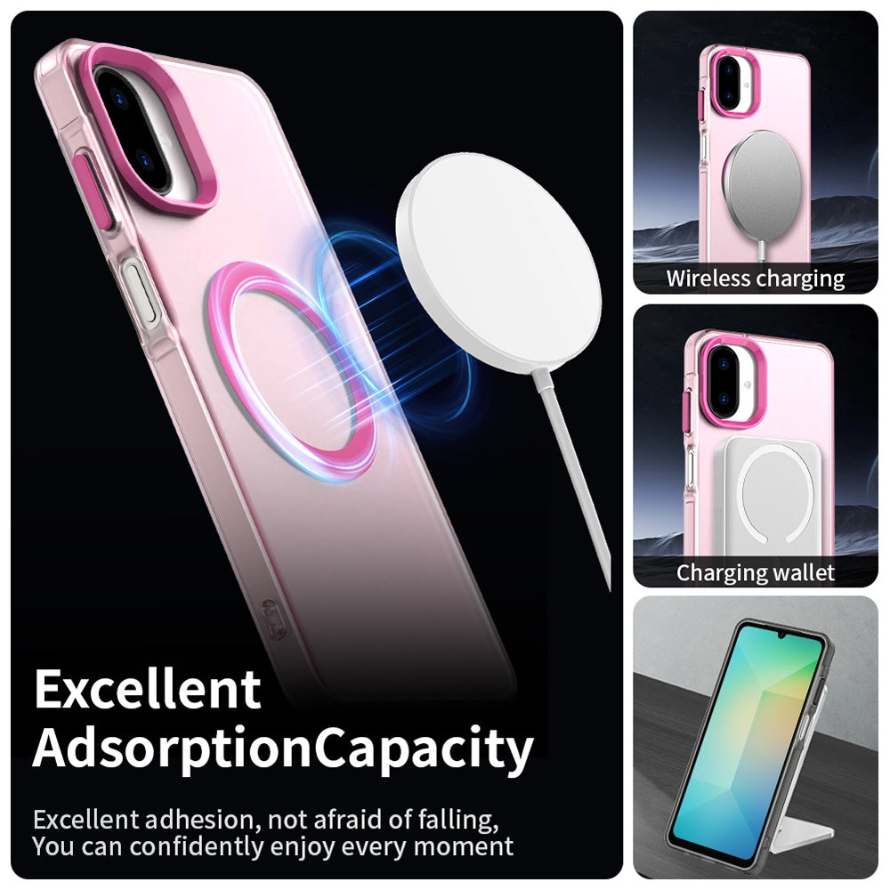 MagSafe-Hülle für Samsung Galaxy A07 4G A075, Techsuit, CandyCase, Rosa