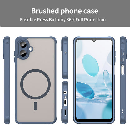 MagSafe-Hülle für Samsung Galaxy A07 4G A075, Techsuit, HaloFrost II, Marineblau