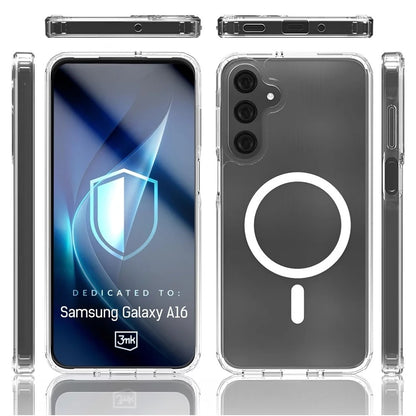 MagSafe-Hülle für Samsung Galaxy A16 5G A166 / A16 4G A165, 3MK, Armor MagCase, Transparent