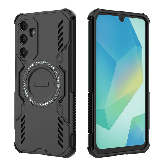 MagSafe-Hülle für Samsung Galaxy A16 5G A166 / A16 4G A165, Techsuit, ArmorMag, Schwarz