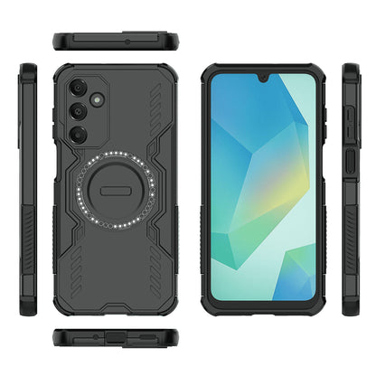 MagSafe-Hülle für Samsung Galaxy A16 5G A166 / A16 4G A165, Techsuit, ArmorMag, Schwarz