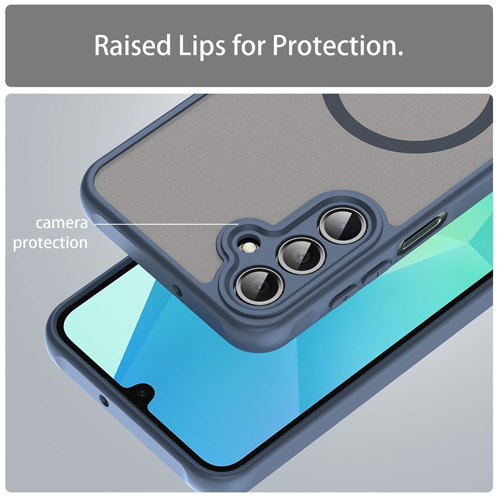 MagSafe-Hülle für Samsung Galaxy A16 5G A166 / A16 4G A165, Techsuit, HaloFrost II, Marineblau