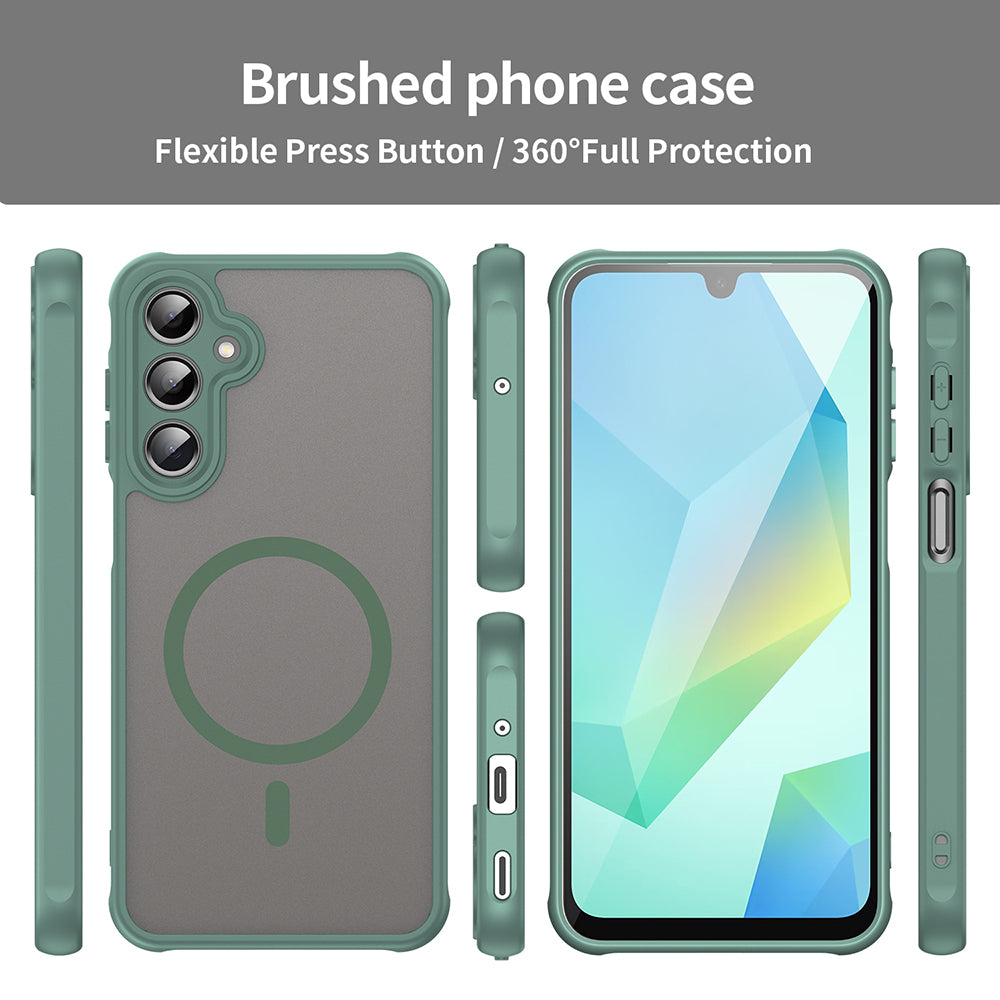 MagSafe-Hülle für Samsung Galaxy A16 5G A166 / A16 4G A165, Techsuit, HaloFrost II, Grün