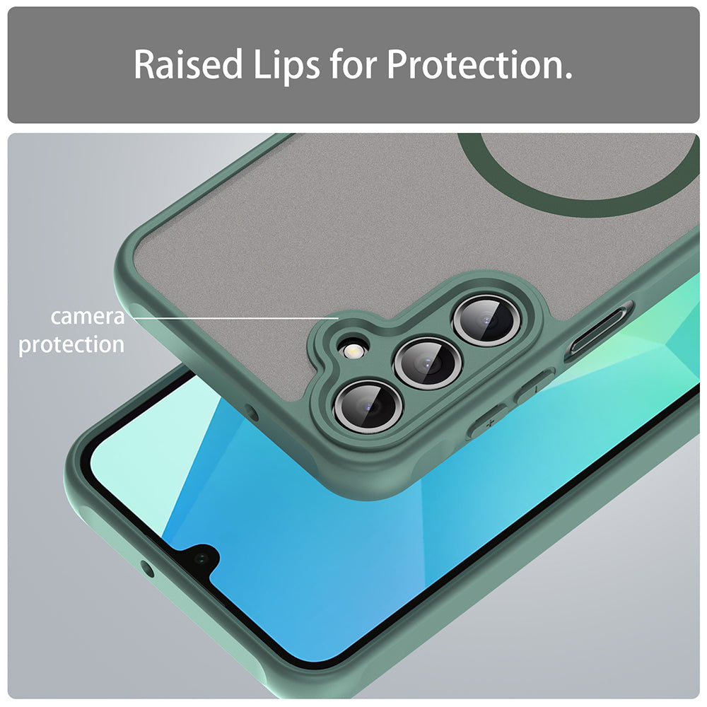 MagSafe-Hülle für Samsung Galaxy A16 5G A166 / A16 4G A165, Techsuit, HaloFrost II, Grün