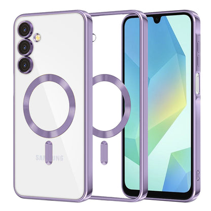 MagSafe-Hülle für Samsung Galaxy A16 5G A166 / A16 4G A165, Techsuit, Luxury Crystal, Hellviolett