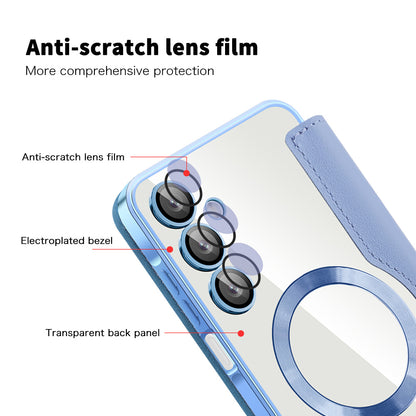 MagSafe-Hülle für Samsung Galaxy A16 5G A166 / A16 4G A165, Techsuit, SmartMag Book, Blau