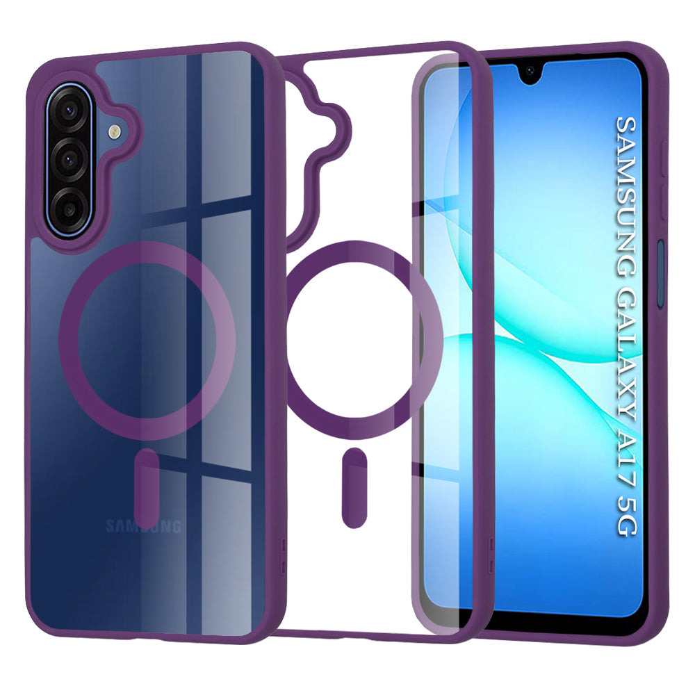 MagSafe-Hülle für Samsung Galaxy A17 4G / A17 5G, Techsuit, Pro, Lila