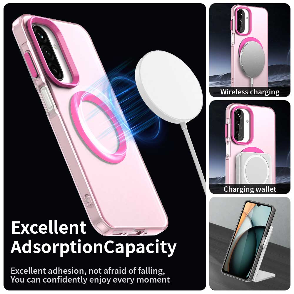 MagSafe-Hülle für Samsung Galaxy A17 5G, Techsuit, CandyCase, Rosa