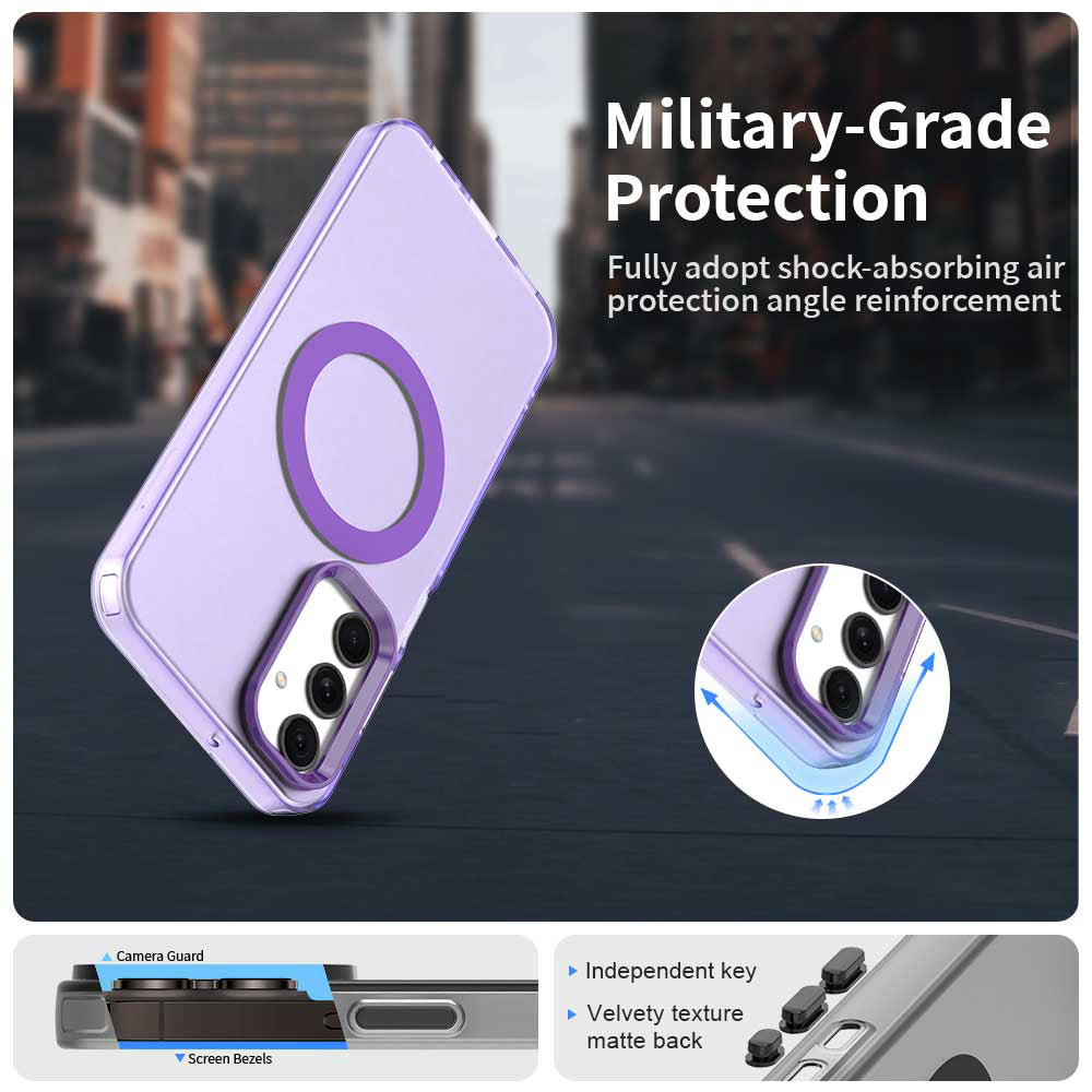 MagSafe-Hülle für Samsung Galaxy A25 A256, Techsuit, CandyCase, Lila