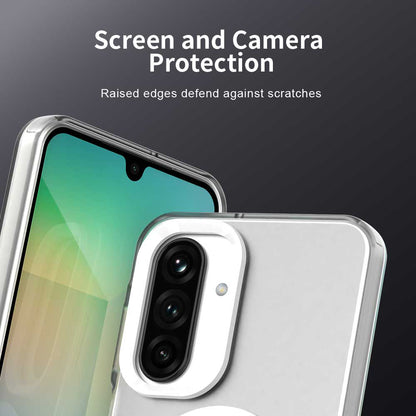 MagSafe-Hülle für Samsung Galaxy A26 A266, Techsuit, CandyCase, Weiß