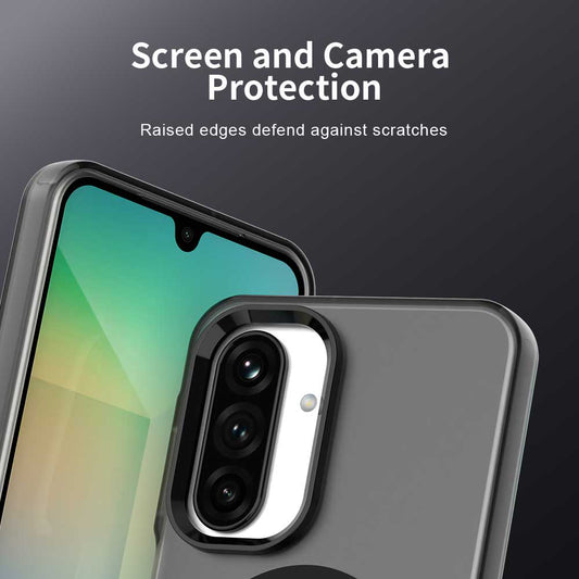 MagSafe-Hülle für Samsung Galaxy A26 A266, Techsuit, CandyCase, Schwarz