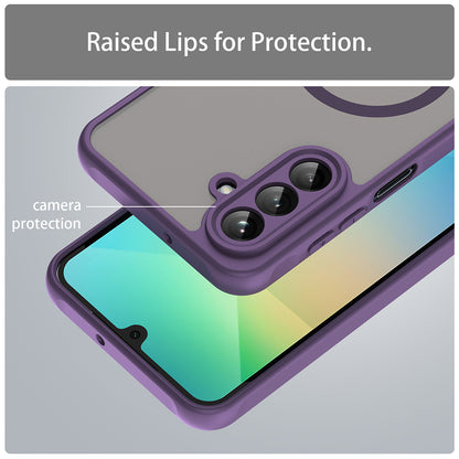 MagSafe-Hülle für Samsung Galaxy A26 A266, Techsuit, HaloFrost II, Lila