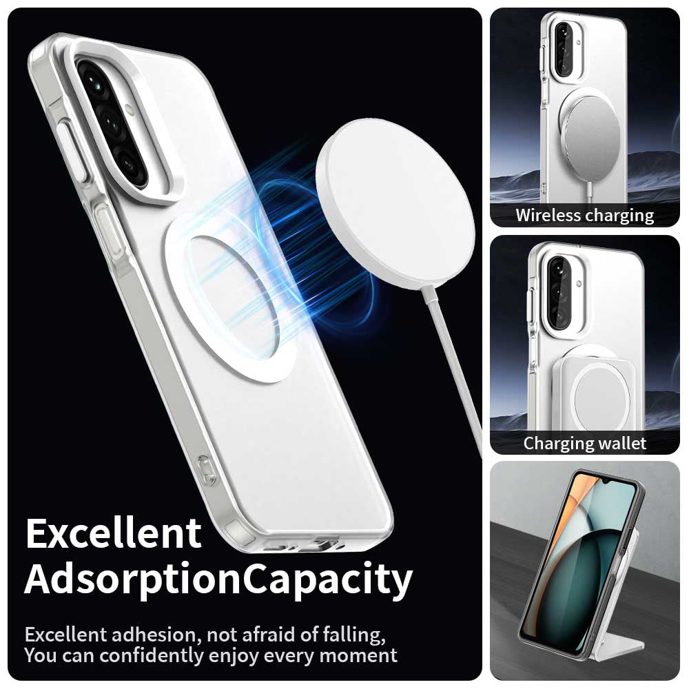 MagSafe-Hülle für Samsung Galaxy A27 5G, Techsuit, CandyCase, Weiß