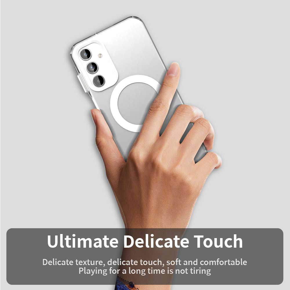 MagSafe-Hülle für Samsung Galaxy A35 5G A356, Techsuit, CandyCase, Weiß