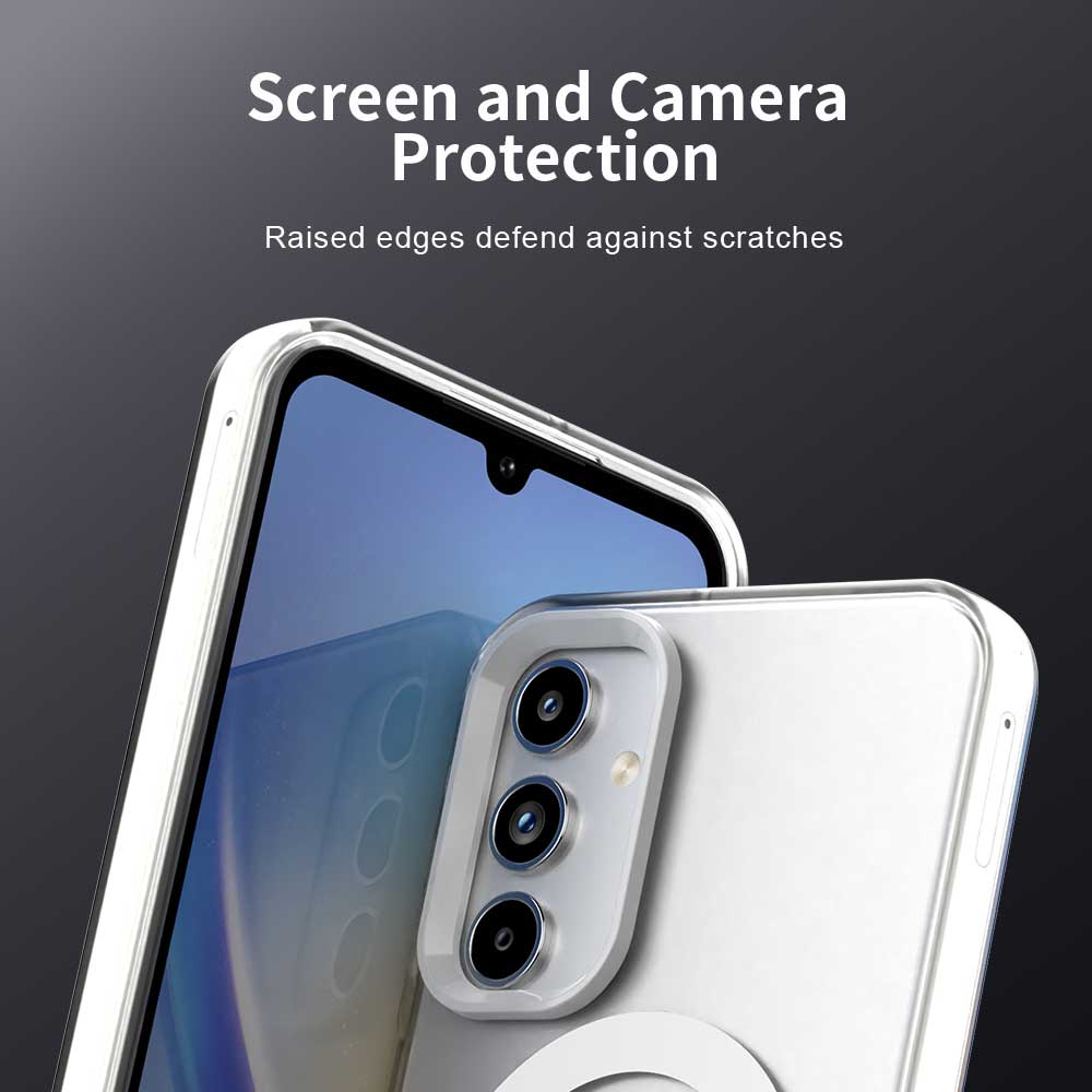 MagSafe-Hülle für Samsung Galaxy A35 5G A356, Techsuit, CandyCase, Weiß