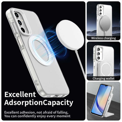 MagSafe-Hülle für Samsung Galaxy A35 5G A356, Techsuit, CandyCase, Weiß