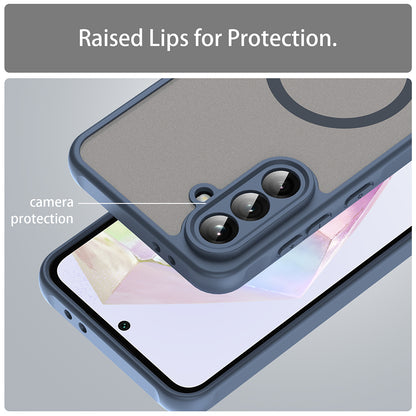 MagSafe-Hülle für Samsung Galaxy A36 A366, Techsuit, HaloFrost II, Marineblau