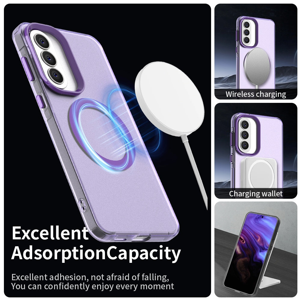 MagSafe Case for Samsung Galaxy A37 5G, Techsuit, CandyCase, Purple